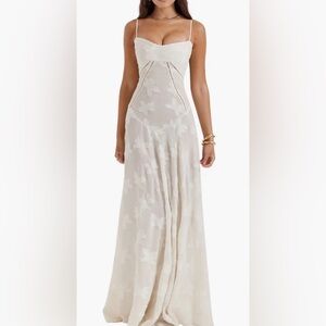 House of CB Seren Maxi Dress In Vintage Cream